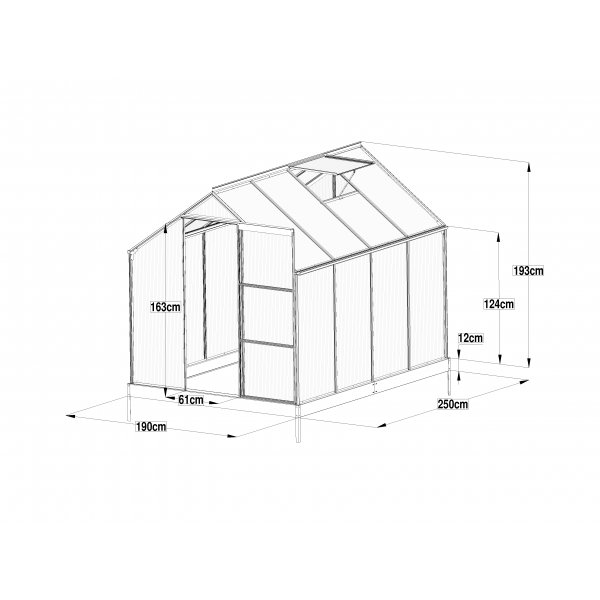 Kasvihuonegalleria - 4,4 m² Kasvihuonegalleria - 4,4 m²