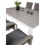 Prssebo Matgrupp (160x100) - Gr/Vit - 6 Stolar