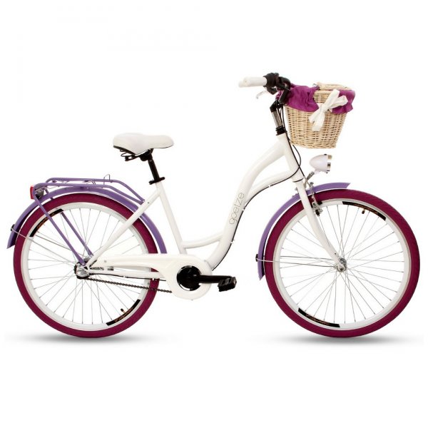 Cykel Colours 26\\\" - 3 gear - hvid/lilla