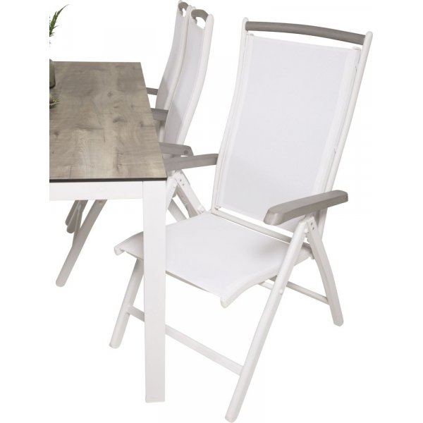 Tottarp Spisegruppe (205x100) - Hvid/Grå - 6 Stole Tottarp Spisegruppe (205x100) - Hvid/Grå - 6 Stole