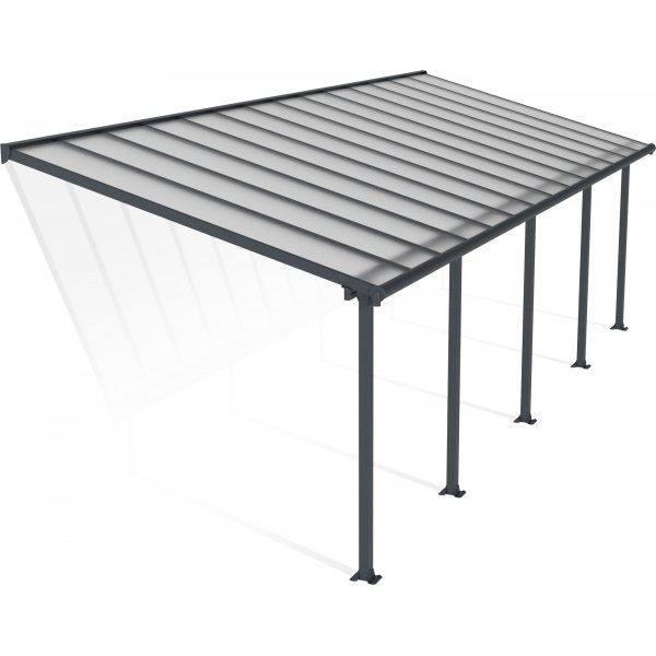 Canopia Olympia Altantak i Aluminium 3 x 8,5 - Mörkgrå/klarglas Canopia Olympia Altantak i Aluminium 3 x 8,5 - Mörkgrå/klarglas