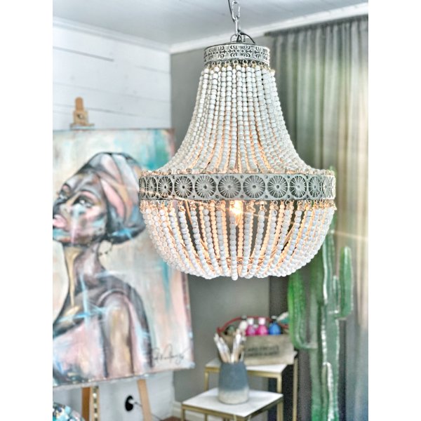 Kullampan taklampa med tr�kulor