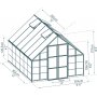 Canopia Balance Vxthus i Polykarbonat 10,8 m - Silver