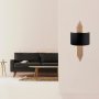 V�gglampa curve - Svart/koppar
