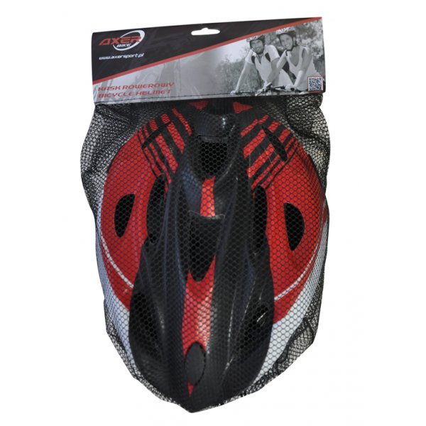 Cykelhj�lm Cooper r�d & vit