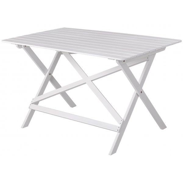 Haväng udendørs gruppe; sofa med 2 stole og bord i klassisk hvid stil Haväng udendørs gruppe; sofa med 2 stole og bord i klassisk hvid stil