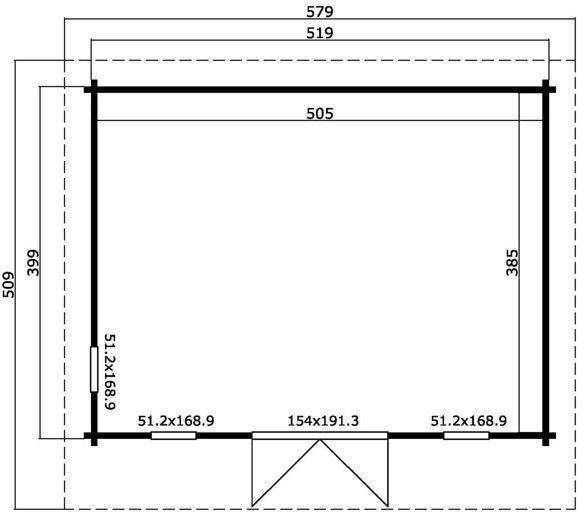 Anneks Kjell E - 20,5 m² Anneks Kjell E - 20,5 m²
