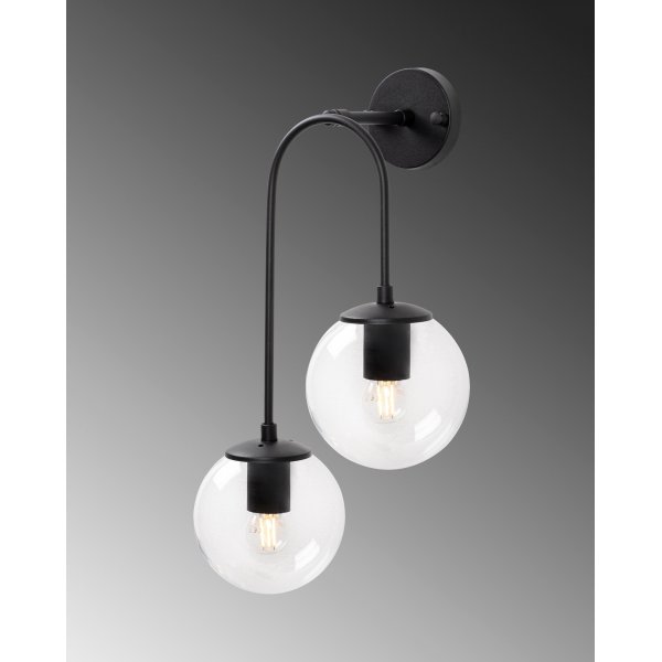 Klenod v�gglampa 10570 - Svart