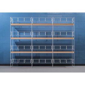 Byggställning Byggnadsställning HAKI Ram 9x8 m - Aluminium - Utan uppgångspaket - Aluminiumställningar, Byggställningar
