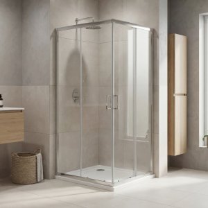 Duschh�rna 190x120 cm Krom - Maker