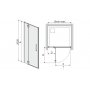 Duschdrr Space Line - 6 & 8mm glas (vnsterhngd uttgnde)