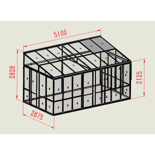 Uterum mot v�gg svart aluminium och glas med skjutd�rrar - 14 m�
