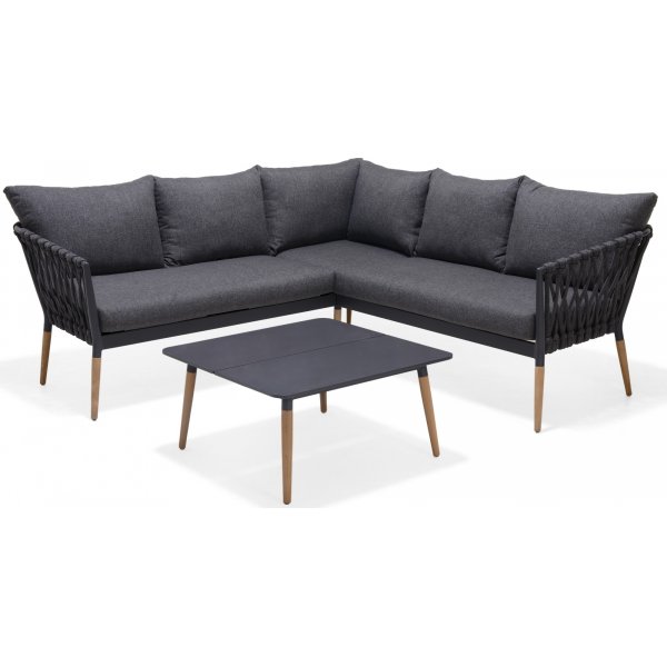 Livsstil Have Ipanema udendørs gruppe med hjørnesofa og bord - Grå Livsstil Have Ipanema udendørs gruppe med hjørnesofa og bord - Grå