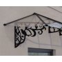 Canopia Lily French Entrtak 0,9 x 4,2 - Svart/klarglas