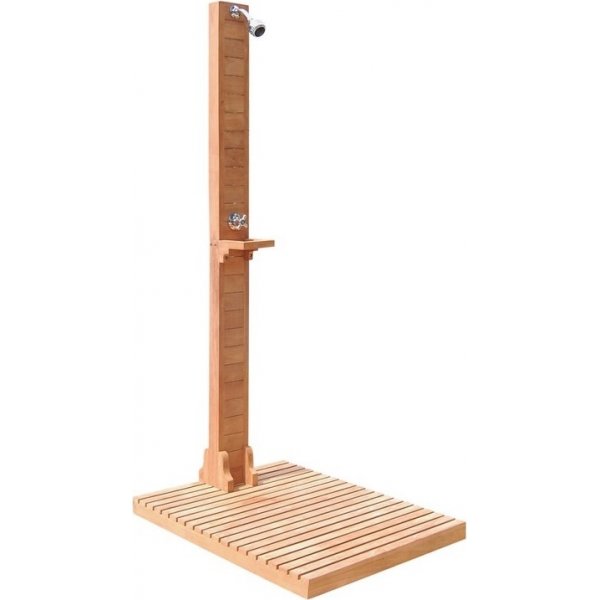 Udendrsbruser i teak - 220 cm
