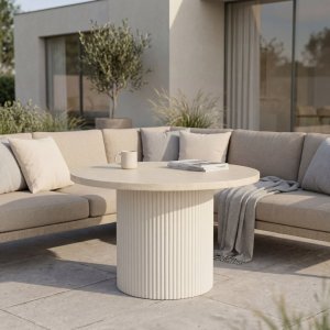 Runt utebord Gardeney - Merca matbord �122 cm tr�dg�rdsbord