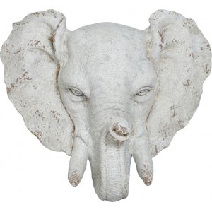 Tr�dg�rdskonst Staty elefant (v�ggh�ngd) - H60 cm