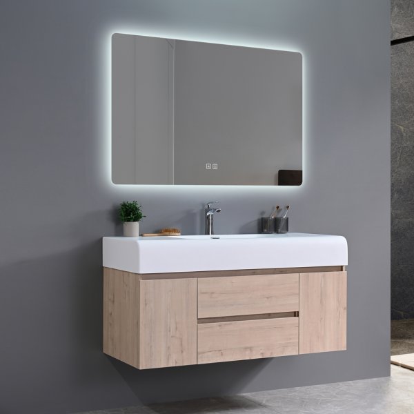 Badeværelsesmøbel Miami 120 cm - Lyst træ Badeværelsesmøbel Miami 120 cm - Lyst træ