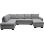 Soffa 309 cm ljusgr� - Solna