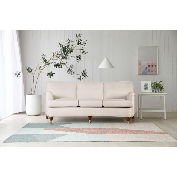 Howard soffa 3-sits beige - Svängd modell Howard soffa 3-sits beige - Svängd modell