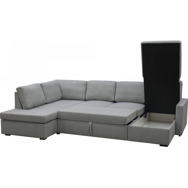U soffa b�ddsoffa gr� - T�rn�