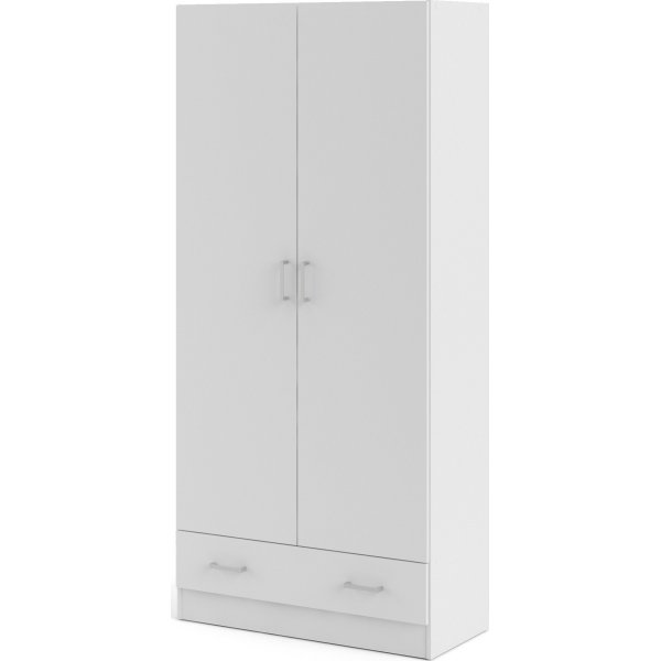 Space garderob vit 80 cm bred med 170,5 cm h�g