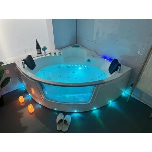 Massagebadekar - Freja | Blank hvid akryl | Med varmelegeme Massagebadekar - Freja | Blank hvid akryl | Med varmelegeme