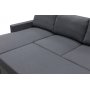 U-soffa b�ddsoffa T�rn� med f�rvaring - 304 cm - m�rkgr�