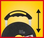 Måttband, glasfiber - 30 m Måttband, glasfiber - 30 m