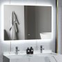 Badrumsspegel 140 x 80 cm med LED-belysning och anti-fog Badrumsspegel 140 x 80 cm med LED-belysning och anti-fog