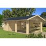 Tr carport / trdgrd - STOCKHOLM, 800x340 27,2m2 70mm tjock balik