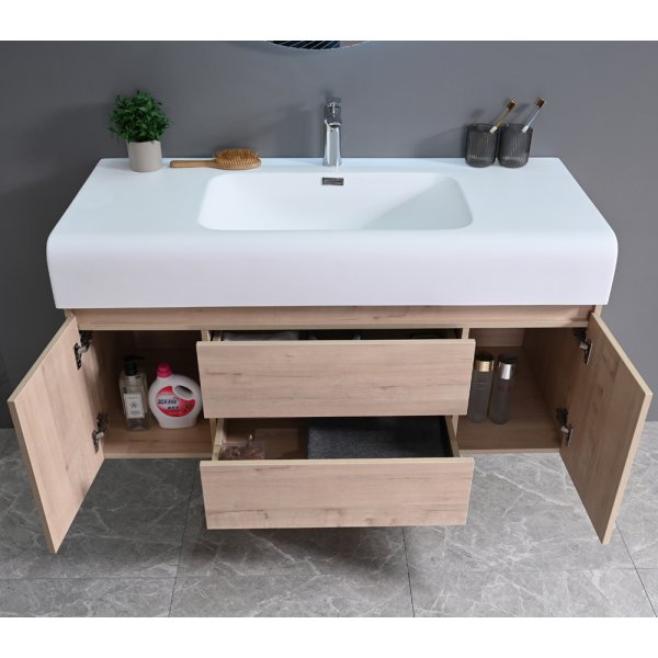 Badeværelsesmøbel Miami 120 cm - Lyst træ Badeværelsesmøbel Miami 120 cm - Lyst træ