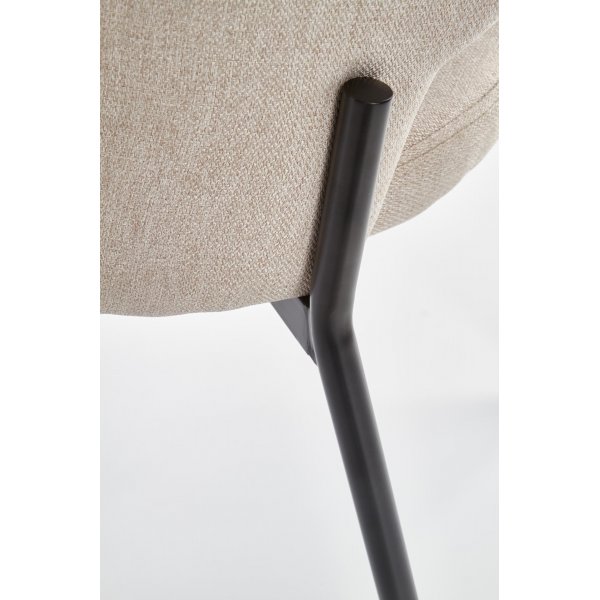 Stol beige med svarta ben - Cadeira Stol beige med svarta ben - Cadeira