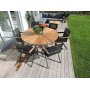 Maglehem runt matbord  Svart/teak