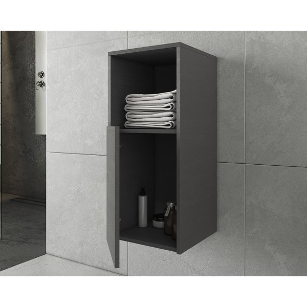 Møbelpakke Sorrento 85 - Grafitfarvet med spejl- og sideskab Møbelpakke Sorrento 85 - Grafitfarvet med spejl- og sideskab