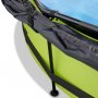 Pool 244x76cm med solsegel och filterpump - Grn
