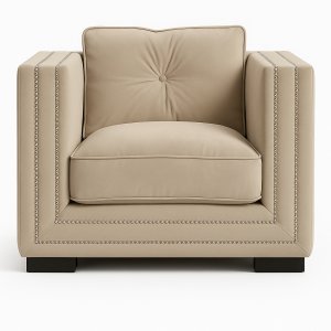 Hamilton f�t�lj - Beige sammet