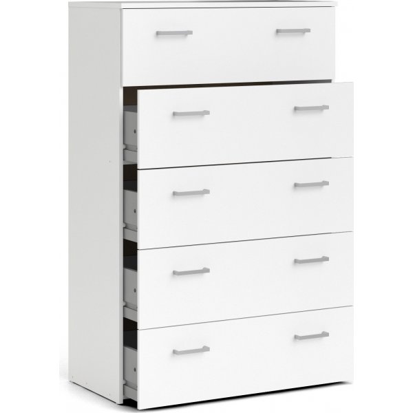 Space Byr� vit med 5 l�dor bredd 74 cm och 115 cm h�g
