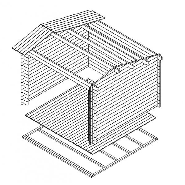 Friggebod Melker D - 11 m² Friggebod Melker D - 11 m²