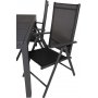 Holma Matgrupp (160x100) - Svart - 4 Stolar