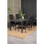 Holma Matgrupp (160x100) - Svart - 4 Stolar