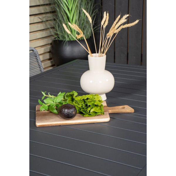 Holma Matgrupp (160x100) - Svart - 4 Stolar