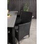 Ekens Matgrupp (152x90) - Svart/Gr - 6 Stolar