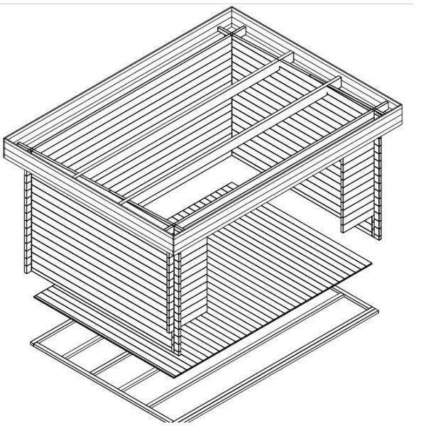 Friggebod Kajsa A - 14 m
