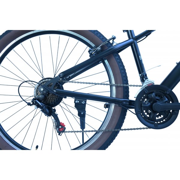 Mountainbike 27,5 tum st�lram 21 v�xlar svart