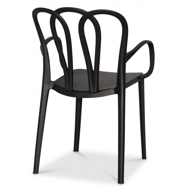 Thornet matstol stapelbar - Svart (Plast) Thornet matstol stapelbar - Svart (Plast)
