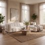 Divansoffa Cream Teddy 322 cm