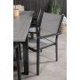 Ekens Matgrupp (152x90) - Svart/Gr - 6 Stolar