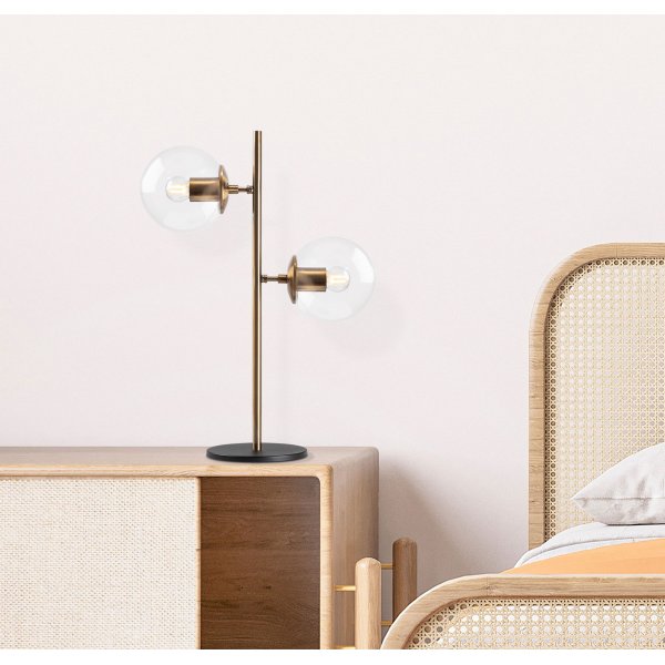 Fasett bordslampa klar - Vintage