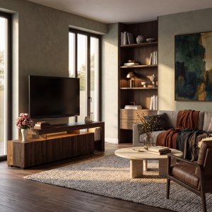 TV-bänk Beliz 192 cm - Valnöt TV-bänk Beliz 192 cm - Valnöt